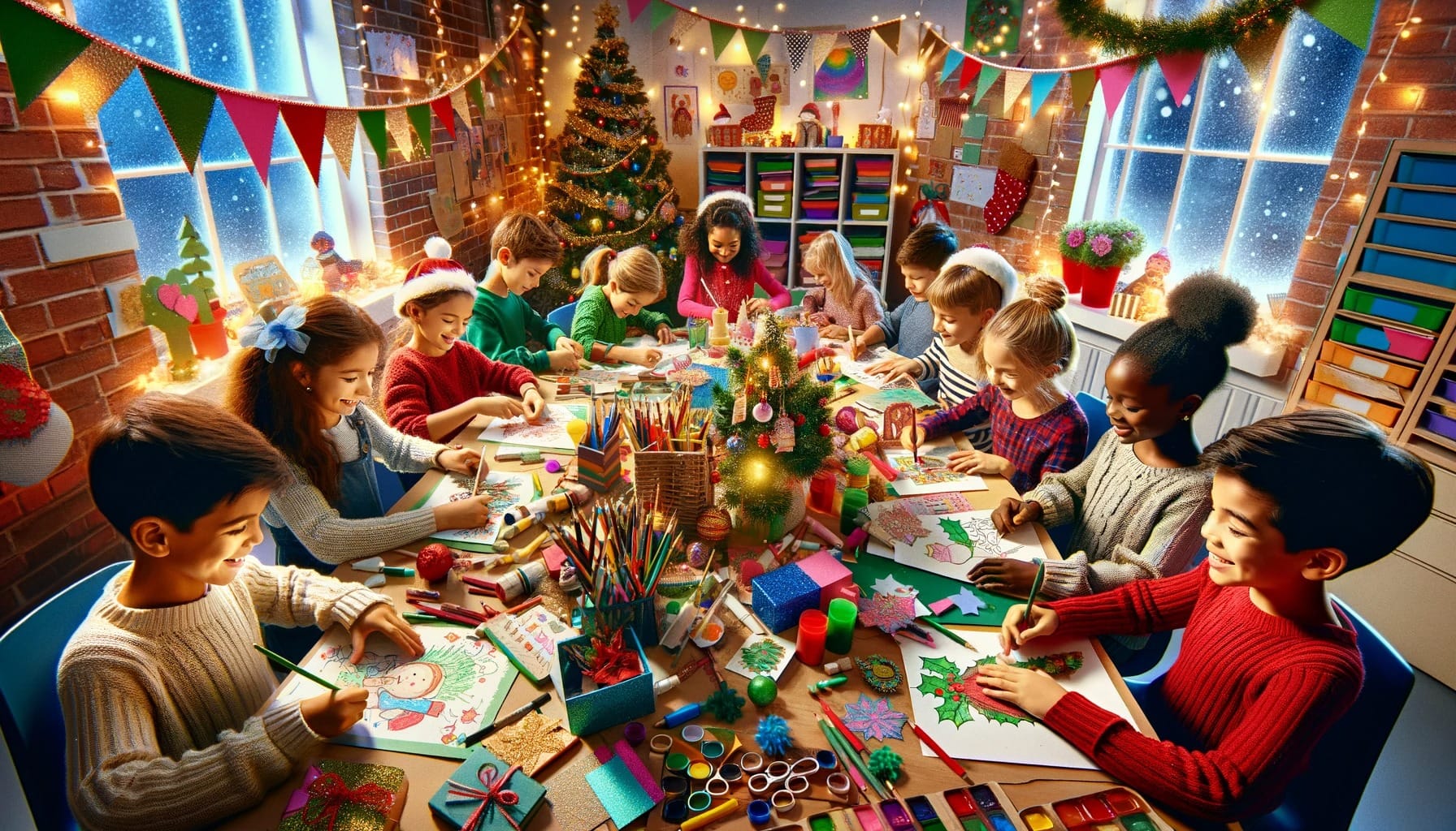 Cartão de Natal para Imprimir Educação Infantil