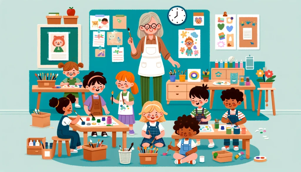 Atividade de Artes na Educação Infantil
