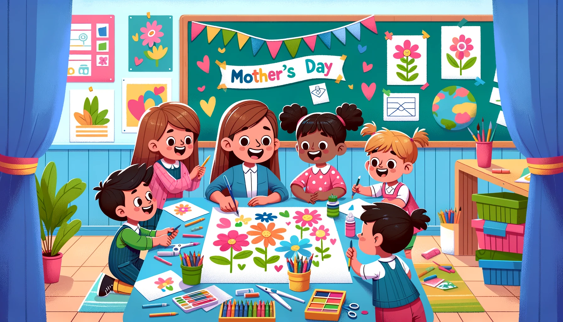 Cartaz para o Dia das Mães De Acordo com a BNCC: Celebrando as Mães na Educação Infantil (3 a 5 anos)