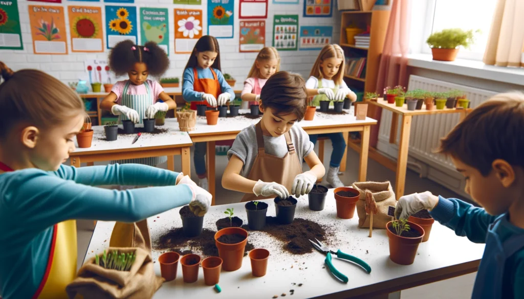 Horta na Educação Infantil: Cultivando Mentes e Corações 2 Os Benefícios Socioemocionais da Horta na educação infantil