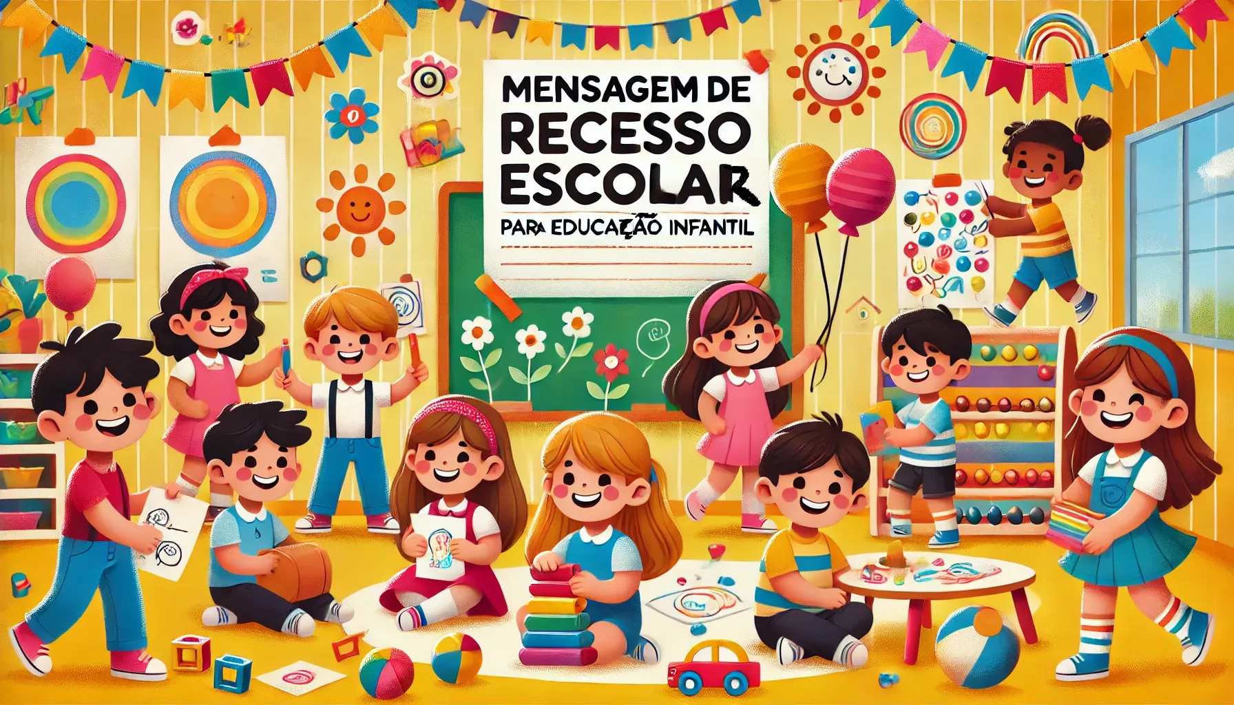Mensagem de Recesso Escolar para Educação Infantil: 18 Idéias Cativantes