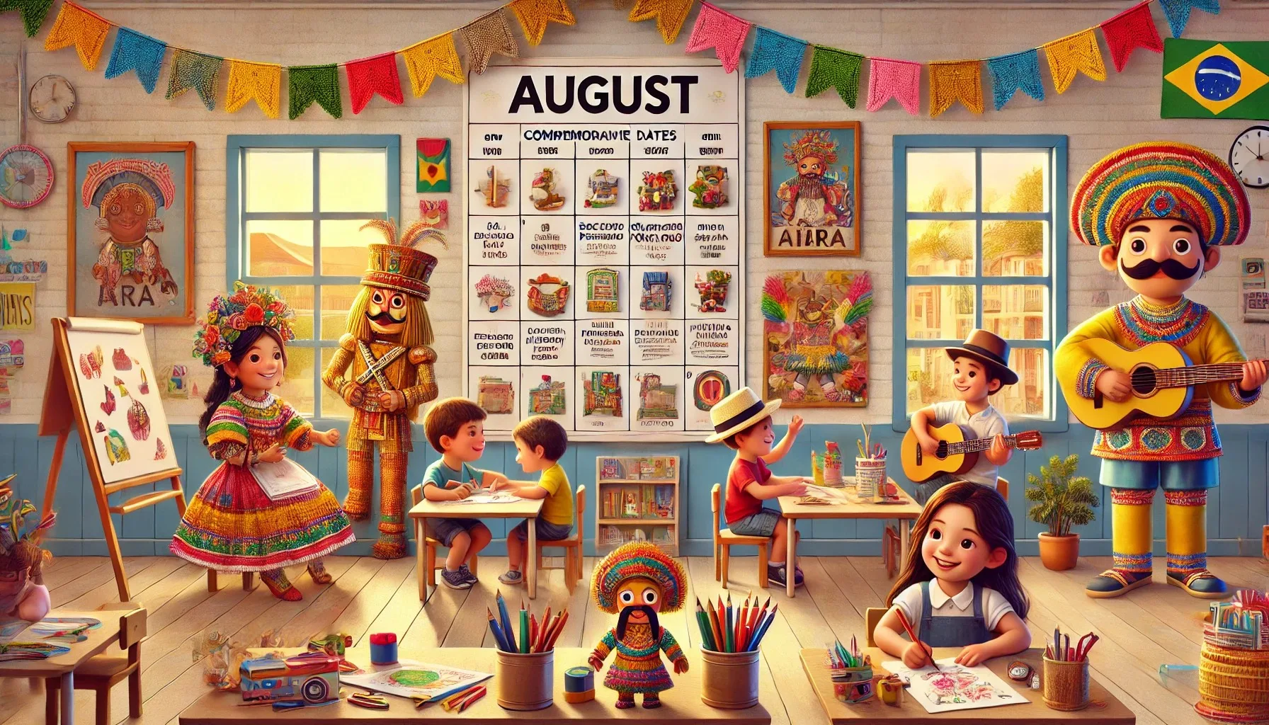 Datas Comemorativas em Agosto na Educação Infantil