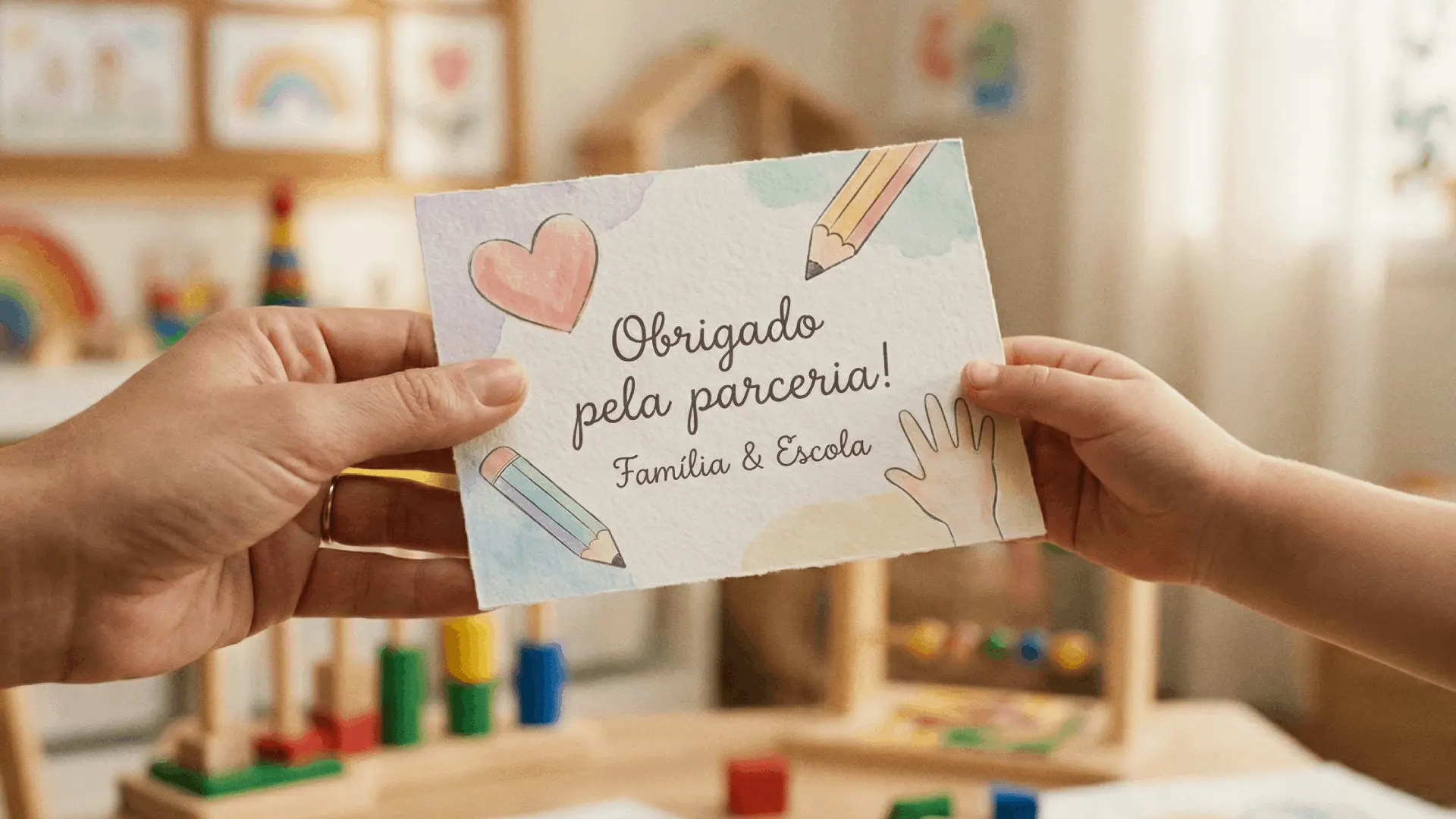 Mensagem de Agradecimento aos Pais de Alunos- Educação Infantil
